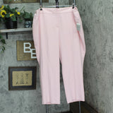 Kasper Womens Straight Leg Plus Harlow Pants 10891923 Tutu Pink 24W