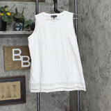 DG2 Womens Crochet Tank Top 725598 White XL