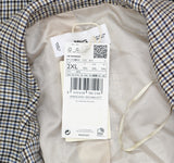 Mango Womens Double-Breasted Check Blazer Coat Jacket Charlotte Brown Multi 2XL