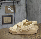 A New Day Womens Tilly Raffia Platform Footbed Sandals 92611752 Tan Brown 7M