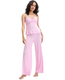 INC International Concepts Lace-Trim Knit Lounge Sleep Tank Top Pale Pink XS