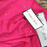 Sam & Jess Womens Short-Sleeve Embellished Sweater TA93148768AS Electric Pink M