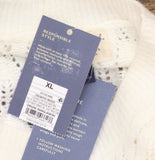 Universal Thread Womens Sweater Vest Crochet 94429887 Cream Off white XL