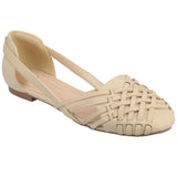 Journee Collection Ekko Womens Woven Flats EKKO Sand Nubuck Brown 8M