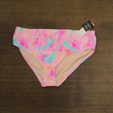 Salt + Cove Tie-Dye Swim Bottoms CWP22158B Wave After Wave Pink 1X