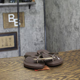 Havaianas Womens Slim Thong Flip Flops 4000030 Dark Brown Metallic 6M