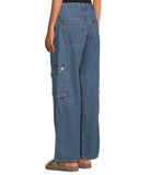 Levi's Womens Superlow Loose Snap Zip Fly Jeans 94417325 All Over Blue 29X32