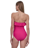 DKNY Tummy Control One Piece Swimsuit Wildberry Pink Purple M