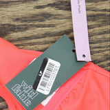 Wild Fable Women's Cross Front Halter One Piece Swimsuit PID-10ZE4R Coral Pink L