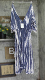 Raviya Tie-Dye Beach Cover Up Dress 76808XTD Navy Tie Dye Blue Multi 2X