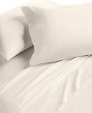 Charter Club Cool Hygro Cotton 400-TC 4-Piece Sheet Set Ivory Off White Queen