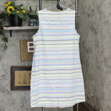 Cj Banks Womens Unlined Linen Blend Woven Sleeveless Midi Dress 4870