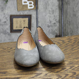 Journee Collection Netta Womens Pull On Flats NETTAGRAY Gray 12M