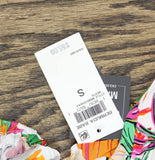 Bar III Bermuda Babe Printed One-Shoulder Jumpsuit Cover-Up White Multi S