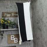 On 34th Brushed Rib Colorblocked Scarf MO9542503 Black / White