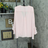 Vince Camuto Womens Plus Size Flutter-Sleeve Top 9261173 Fresh Pink 3X