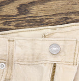 Levi's Fly High Rise Full Length Womens Jeans Cloudy Travertine Off White 30X31