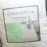 Charter Club Continuous Protection Waterproof Mattress Pad LiquiDry White Twin
