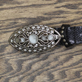 Guess Womens Vintage Studded Ornated Heavyweight Belt Black Multi L
