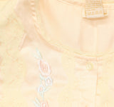 Barbizon Womens Vintage Satin Crochet Trim Cuddleskin Nightgown Light Pink XL