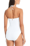 Bleu Rod Beattie Pucker Up Bandeau One-Piece Swimsuit RBPU25704 White 8