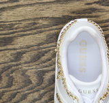 Guess Womens Charm Chain Naoko Sneaker GWNAOKO3 White 9M