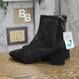 A New Day Womens Celaena Boots Mesh Block Heel 94568458 Black 8M