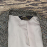 Farah Vintage Wool Herringbone Tweed Sport Coat Blazer Suit Jacket Brown 40R