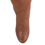 Journee Collection Langly Womens Wedge Knee High Boots Brown 8M