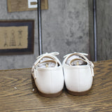 Sam Edelman Girls Felicia Cross Strap Ballet Flats SAM131-9 White 3
