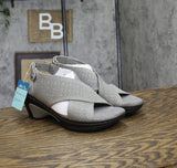 JBU Womens Alyssa Wedge Sandal B3ALA19 Gray Shimmer 8M