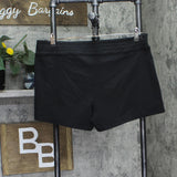 Island Escape Womens Lace-Up Shorts Swim Bottoms 7600990 Black 12