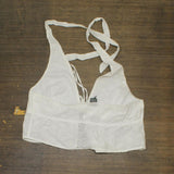 Wild Fable Womens Lightweight Woven Halter Blouse Shirt Top White XL