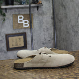 Goodfellow & Co Men's Oswald Clog Slip-On with Buckle 94504662 Taupe Brown 9
