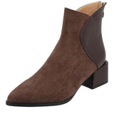 Journee Collection Womens Comfort Foam Consuello Booties Faux Suede Brown 8W