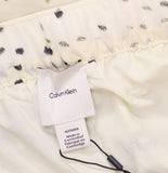 Calvin Klein Printed Pull-on Wide Leg Lined Pants Light Gray Print Multi XL
