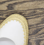 Universal Thread Womens Bea Flats Mary Jane Espadrille Cream / White 9.5M