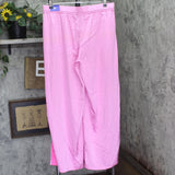 Joylab Womens Low-Rise Satin Tear Away Track Pants 94628899 Pink / Neon Pink L