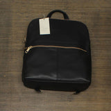 A New Day Zip Top Faux Leather Backpack 52847761 Black One Size