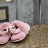 Cat & Jack Kids Strap Back Fuzzy Girls Slipper 166cda742387c7 Pink 7/8