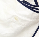 Lauren Ralph Lauren Sateen Border Duvet Cover White / Nsvy Blue Full / Queen
