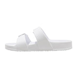 Shade & Shore Womens Neida EVA Two Band Footbed Slide Sandals 86509395 White 11M