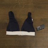 Lauren Ralph Lauren Air Banded Modern V-Neck Bikini Swim Top Dark Navy Blue 8