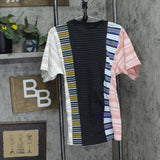 Dickies Womens Remanufactured Baggy Utility Pocket T-Shirt Tee Black Multi L