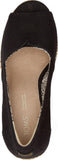 Toms Women's Michelle Wedge Sandal 10017901 Black Canvas 6.5M