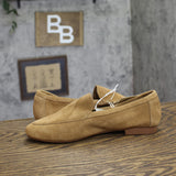A New Day Womens Kimberly Genuine Leather Suede Loafers Dark Sand Brown 8M