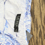 Lauren Ralph Lauren Womens V-Neck Short Nightgown 167ea7871c15c8 Blue Floral XL