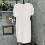 Calvin Klein Womens Crepe Chiffon Sheath Dress 166090b8dc978c Blossom Pink 4