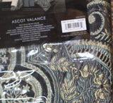 J. Queen New York Rod Pocket Valance Glacier Blue Multi Window Ascot Valance