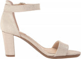 Lifestride Womens Averly Heeled Sandal G4913S5 Platino Gold 9.5W